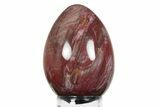 Colorful, Polished Petrified Wood Egg - Madagascar #245379-1